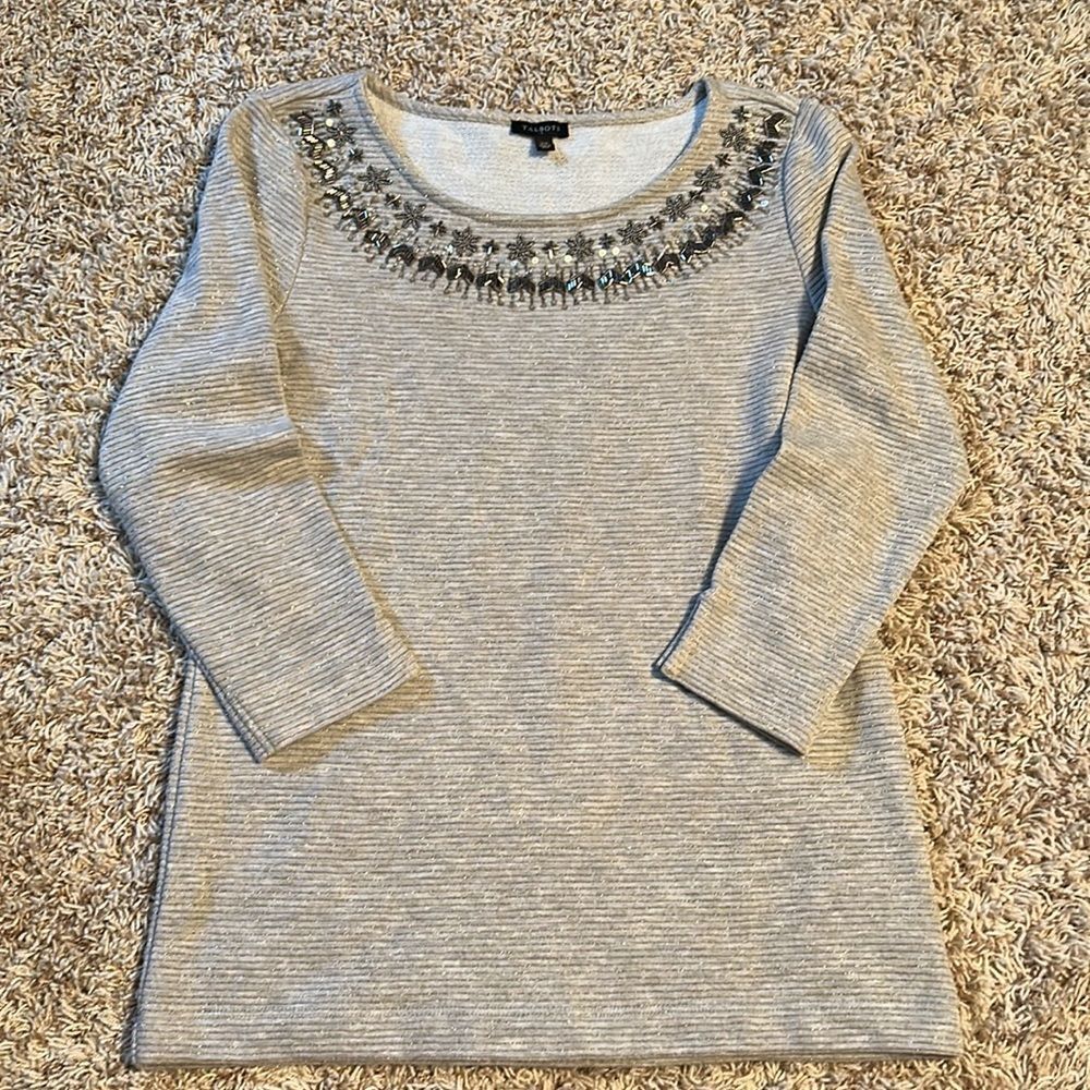 Talbots- Women’s Crew Neck Sweater 3/4 Sleeves - Size XS